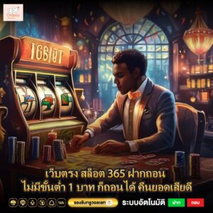 เว็บตรง สล็อต 365 ฝากถอน ไม่มีขั้นต่ำ 1 บาท ก็ถอนได้ คืนยอดเสียดี